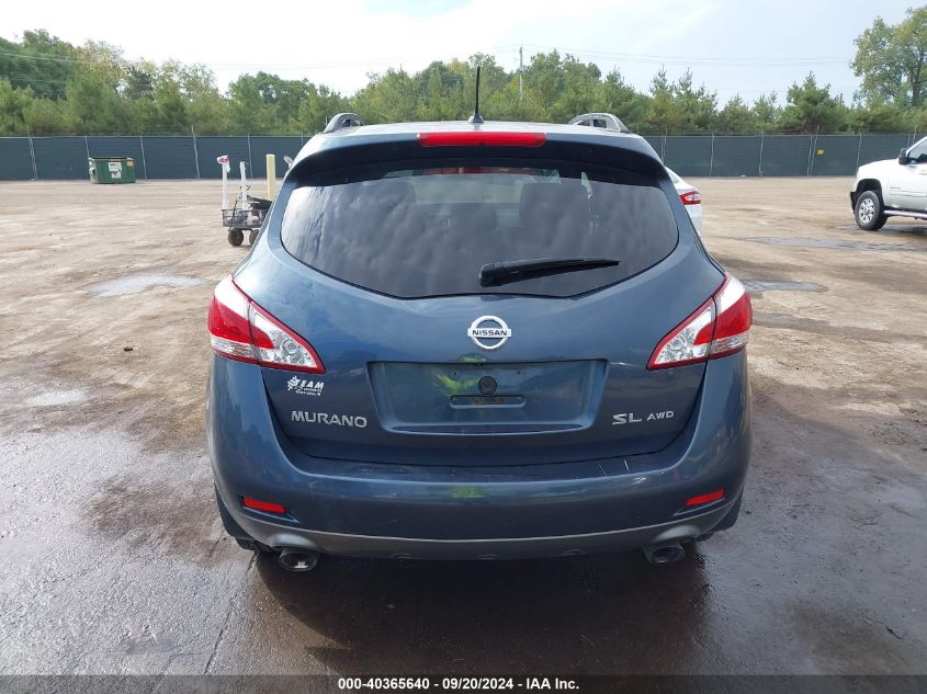 2012 Nissan Murano Sl VIN: JN8AZ1MW9CW231242 Lot: 40365640