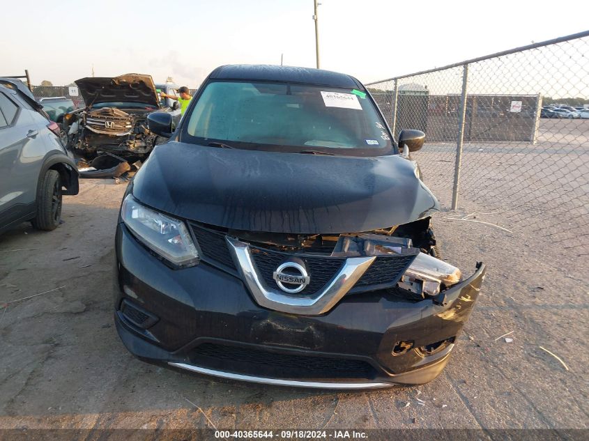 2016 Nissan Rogue S/Sl/Sv VIN: KNMAT2MV6GP737556 Lot: 40365644