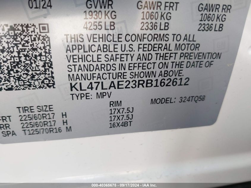 KL47LAE23RB162612 2024 Buick Envista Preferred Fwd