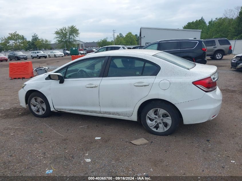 2014 Honda Civic Lx VIN: 19XFB2F51EE039021 Lot: 40365700