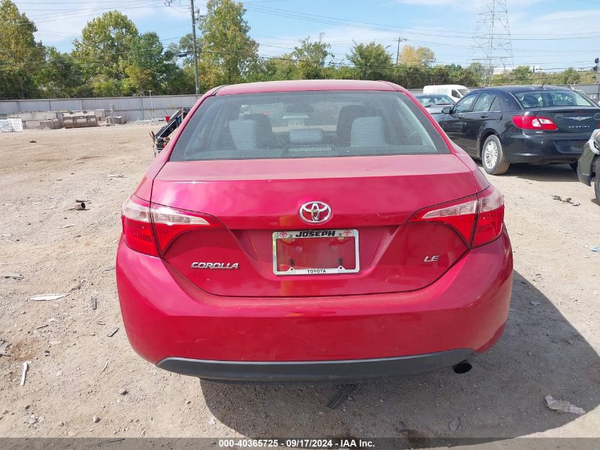 2017 Toyota Corolla Le VIN: 2T1BURHE4HC859417 Lot: 40365725