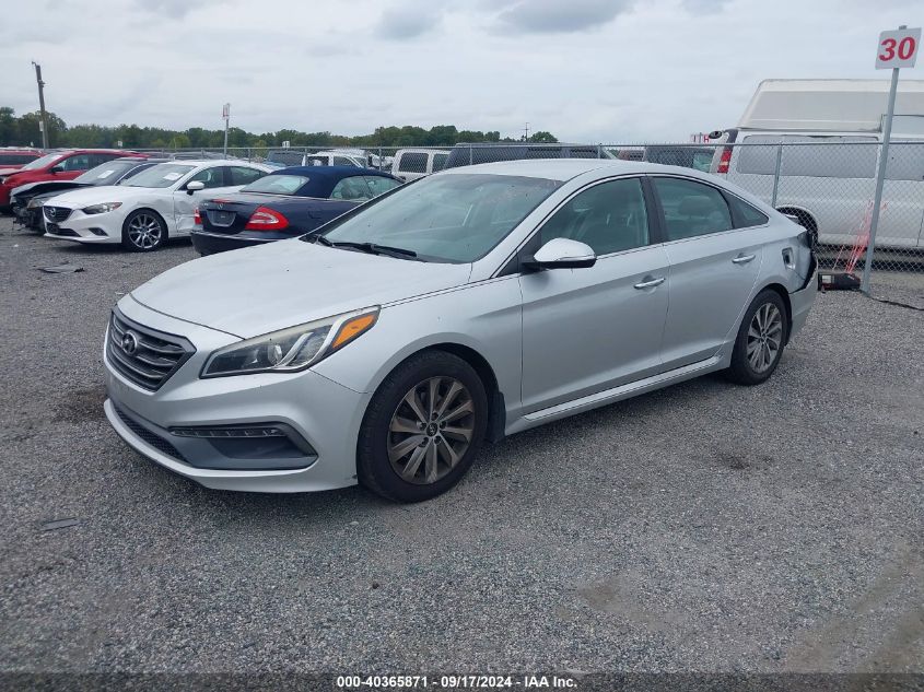 5NPE34AFXFH219051 2015 HYUNDAI SONATA - Image 2