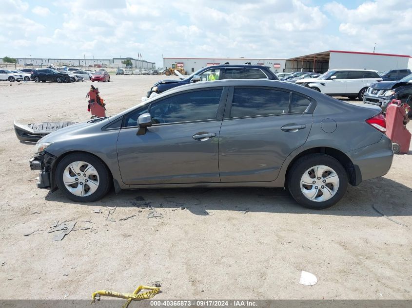 2013 Honda Civic Lx VIN: 2HGFB2F50DH508605 Lot: 40365873