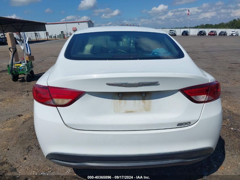 2016 Chrysler 200 Touring VIN: 1C3CCCFB6GN186367 Lot: 40365896