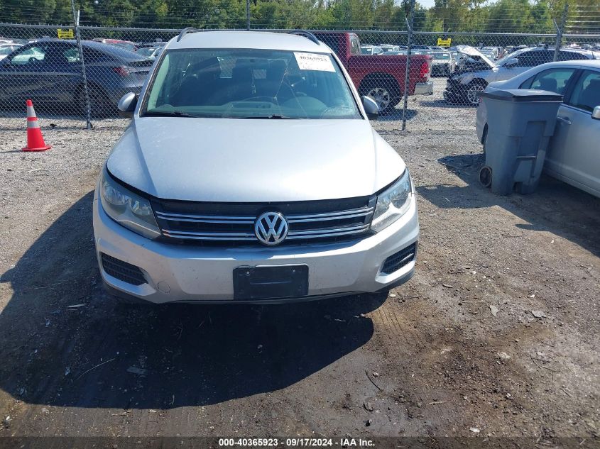 2015 Volkswagen Tiguan S VIN: WVGAV7AXXFW500811 Lot: 40365923