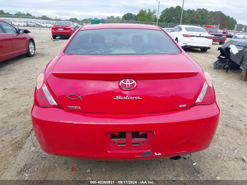 4T1CE38P86U677375 2006 Toyota Camry Solara Se