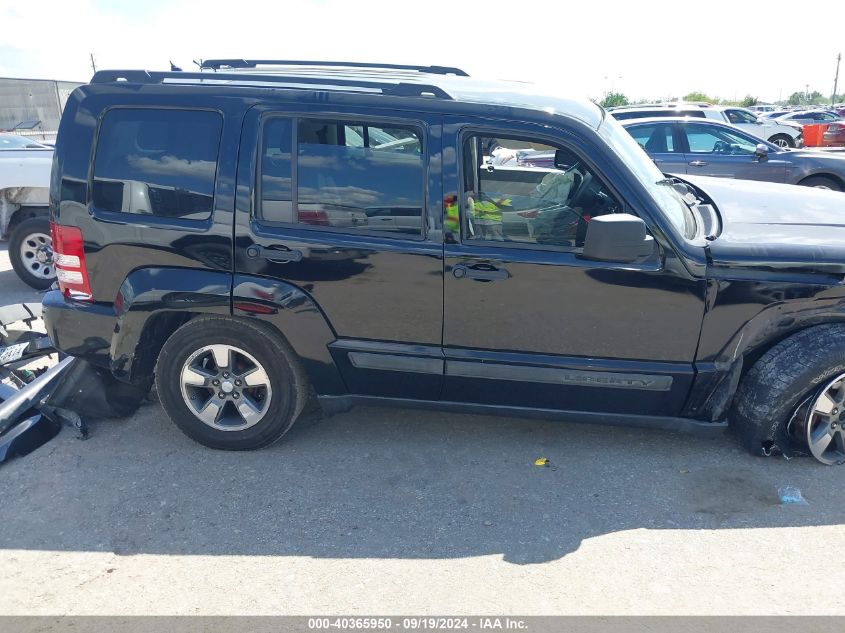 2008 Jeep Liberty Sport VIN: 1J8GP28K08W134679 Lot: 40365950