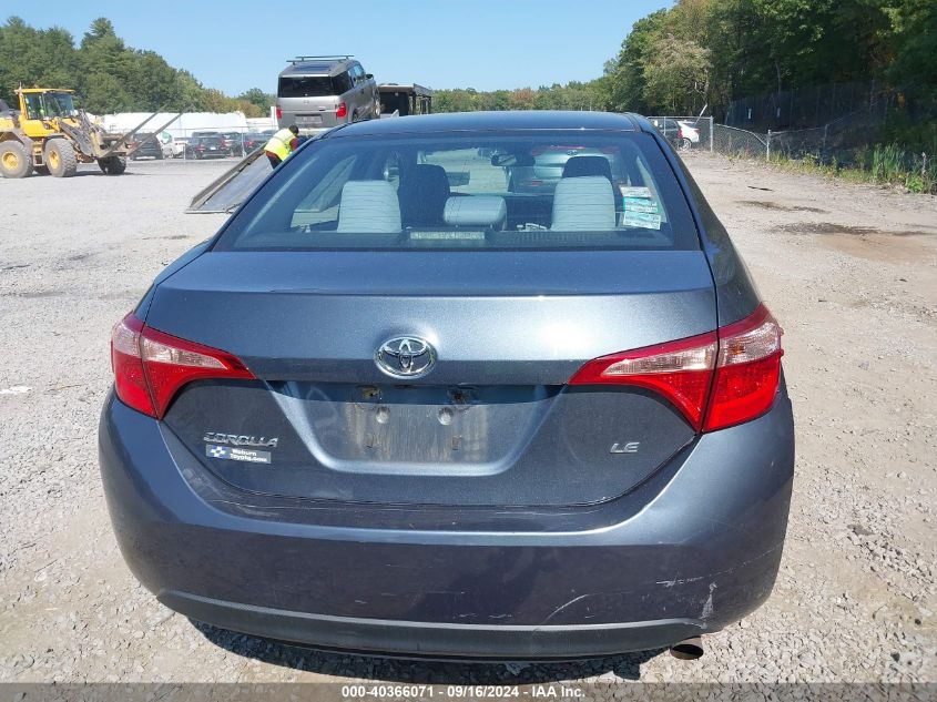 2018 Toyota Corolla Le VIN: 2T1BURHE6JC028068 Lot: 40366071