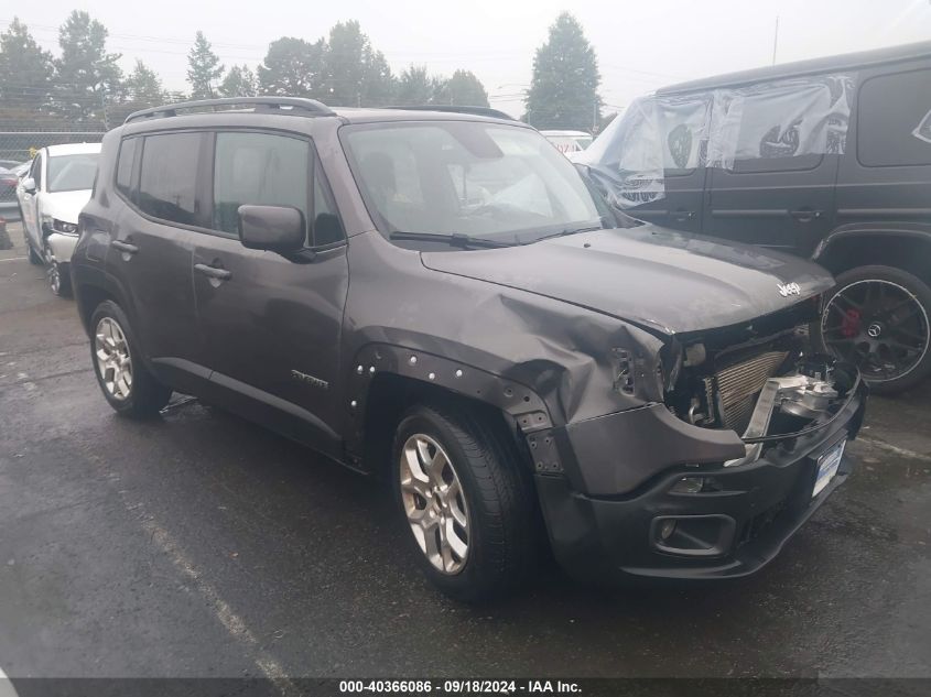 2018 Jeep Renegade Latitude Fwd VIN: ZACCJABB9JPJ29846 Lot: 40366086