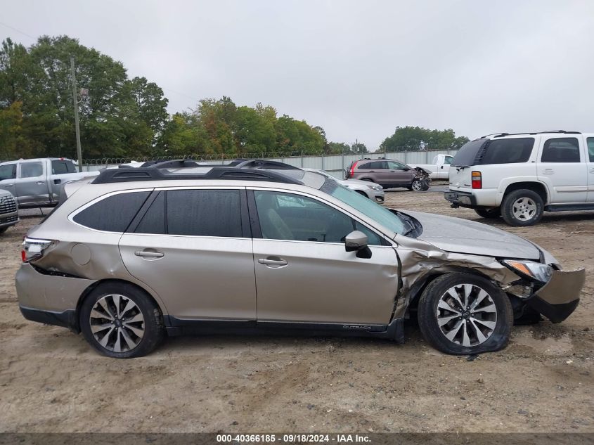 2017 Subaru Outback 3.6R Limited VIN: 4S4BSENC0H3346722 Lot: 40366185