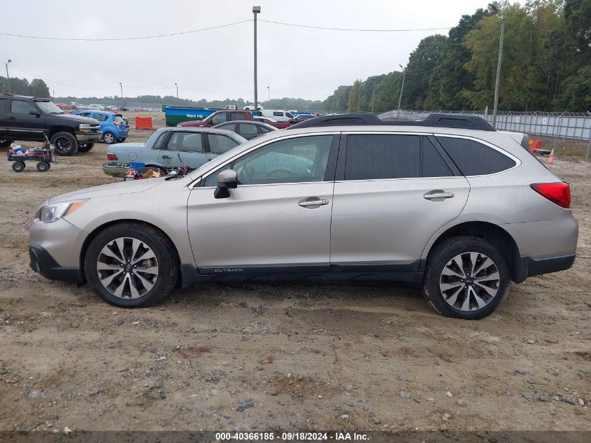 2017 Subaru Outback 3.6R Limited VIN: 4S4BSENC0H3346722 Lot: 40366185