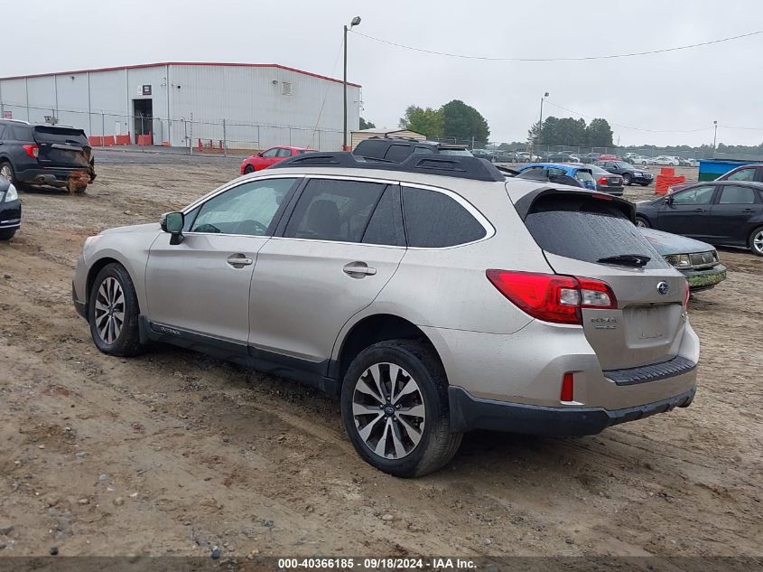 2017 Subaru Outback 3.6R Limited VIN: 4S4BSENC0H3346722 Lot: 40366185