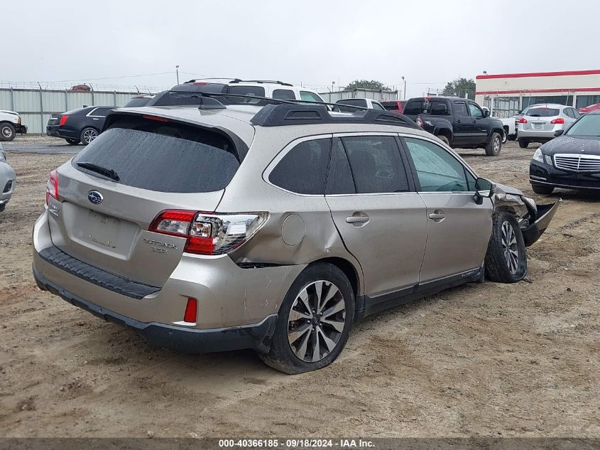 2017 Subaru Outback 3.6R Limited VIN: 4S4BSENC0H3346722 Lot: 40366185