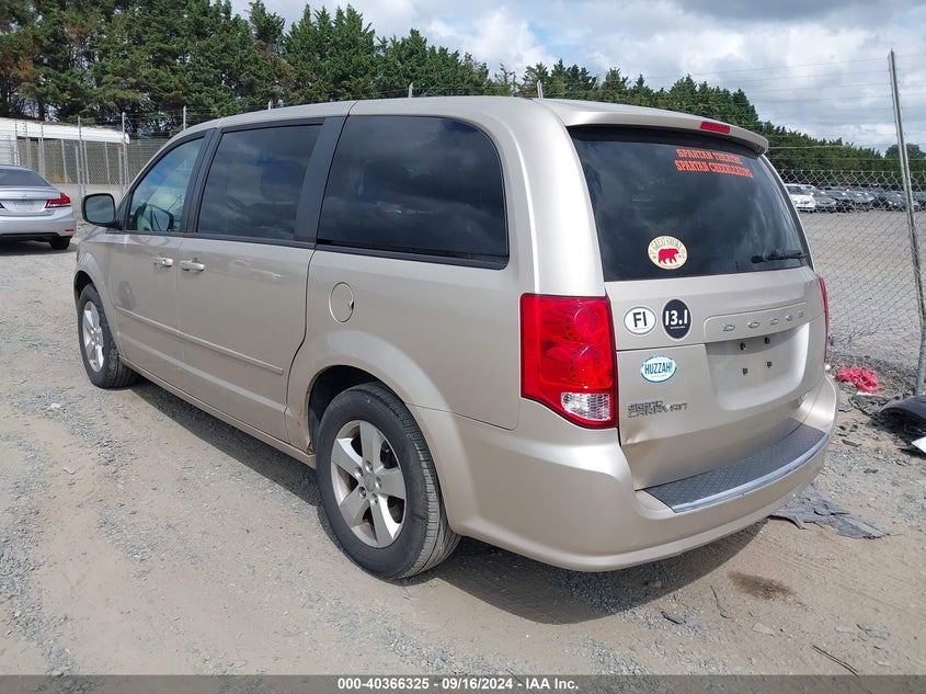 2013 DODGE GRAND CARAVAN SE VIN: 2C4RDGBG9DR600686