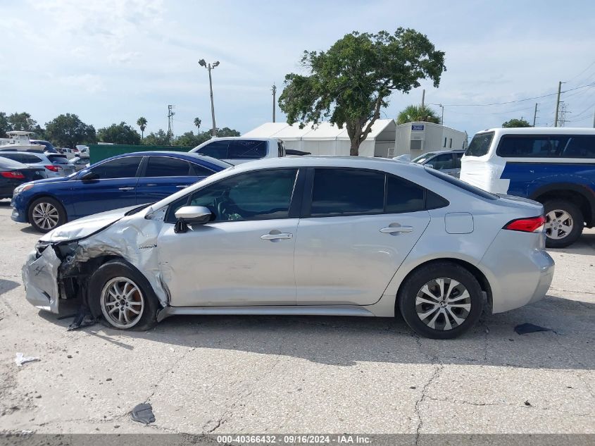 2021 Toyota Corolla Hybrid Le VIN: JTDEAMDE8MJ006306 Lot: 40366432