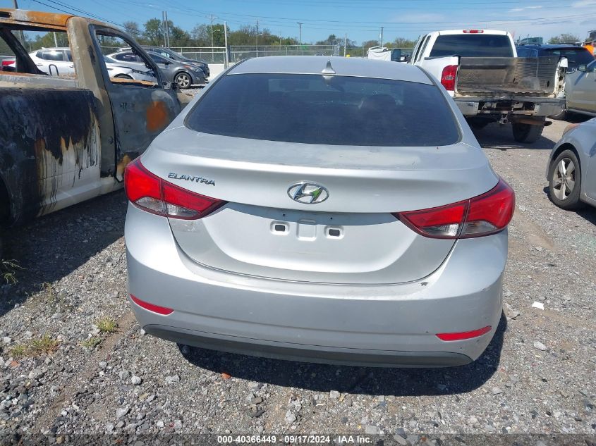 2015 Hyundai Elantra Se VIN: 5NPDH4AE5FH598979 Lot: 40366449