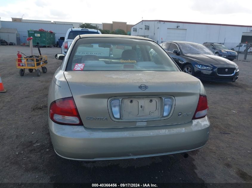 2001 Nissan Sentra Gxe VIN: 3N1CB51D21L498988 Lot: 40366456