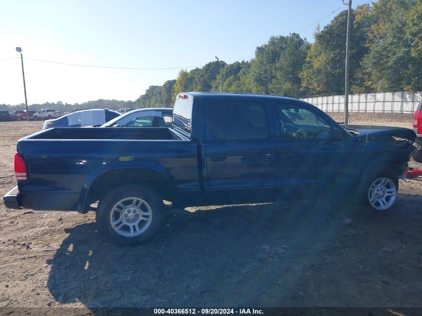 2004 Dodge Dakota Sport/Sxt VIN: 1D7HL38N14S768985 Lot: 40366512