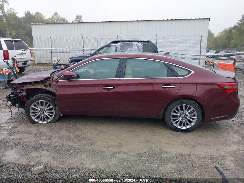 2017 Toyota Avalon Hybrid Limited VIN: 4T1BD1EB4HU058836 Lot: 40366558