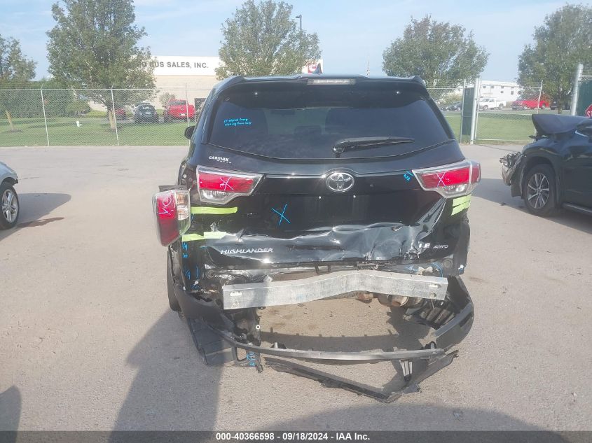 2015 Toyota Highlander Le/Le Plus VIN: 5TDBKRFH4FS173496 Lot: 40366598