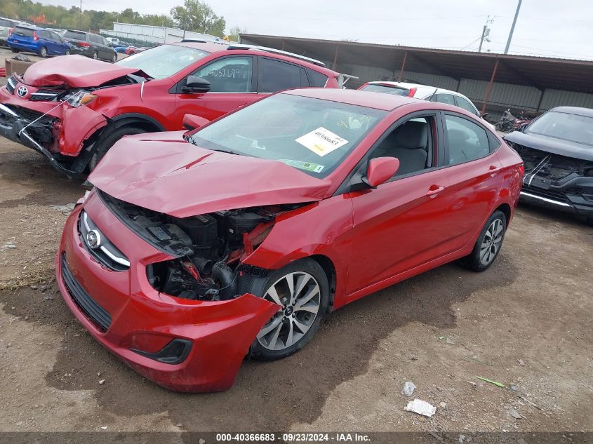 VIN KMHCT4AE6HU356278 2017 Hyundai Accent, Value Ed... no.2