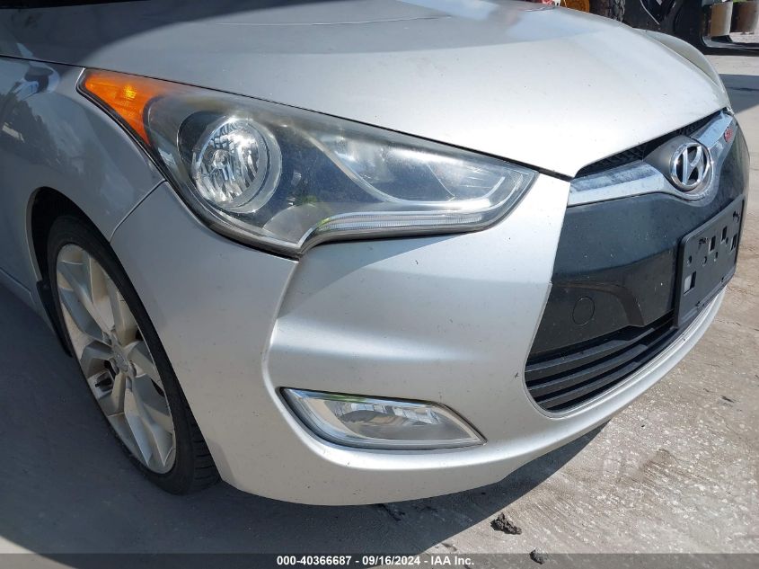 2012 Hyundai Veloster Base W/Gray VIN: KMHTC6ADXCU056898 Lot: 40366687