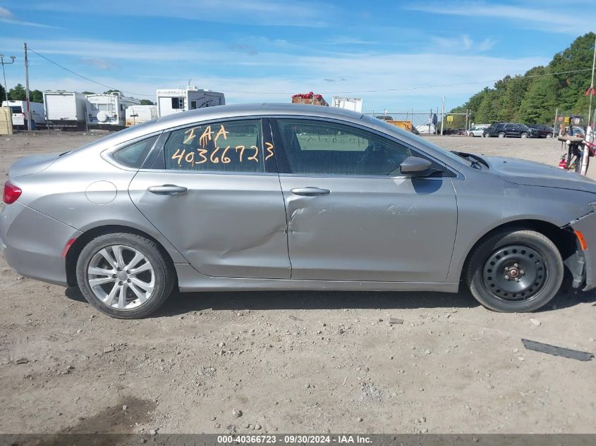 2015 Chrysler 200 Limited VIN: 1C3CCCAB0FN707847 Lot: 40366723