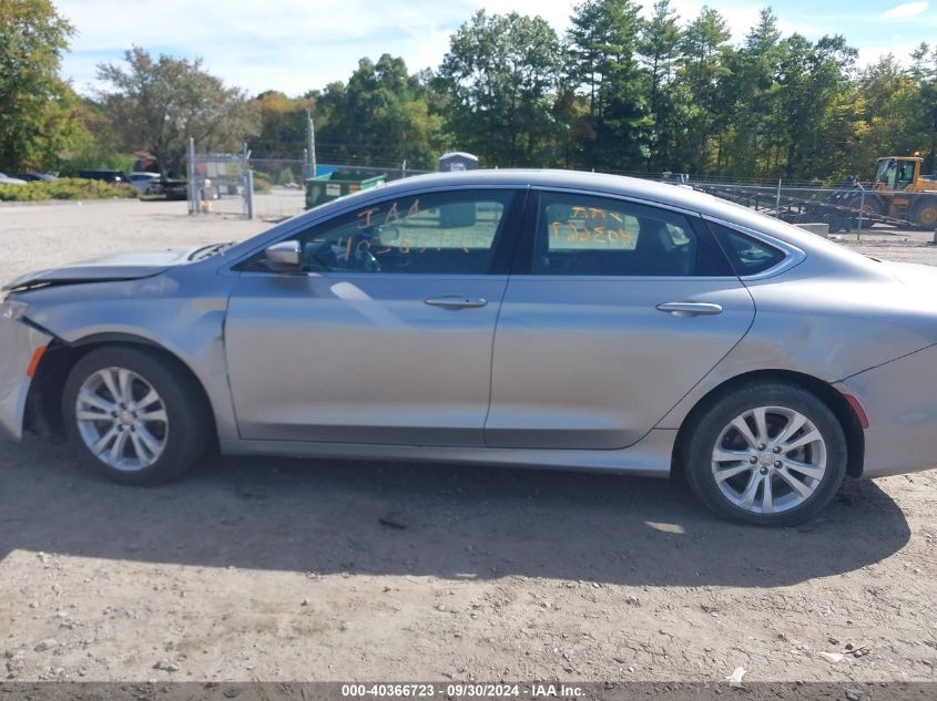 2015 Chrysler 200 Limited VIN: 1C3CCCAB0FN707847 Lot: 40366723