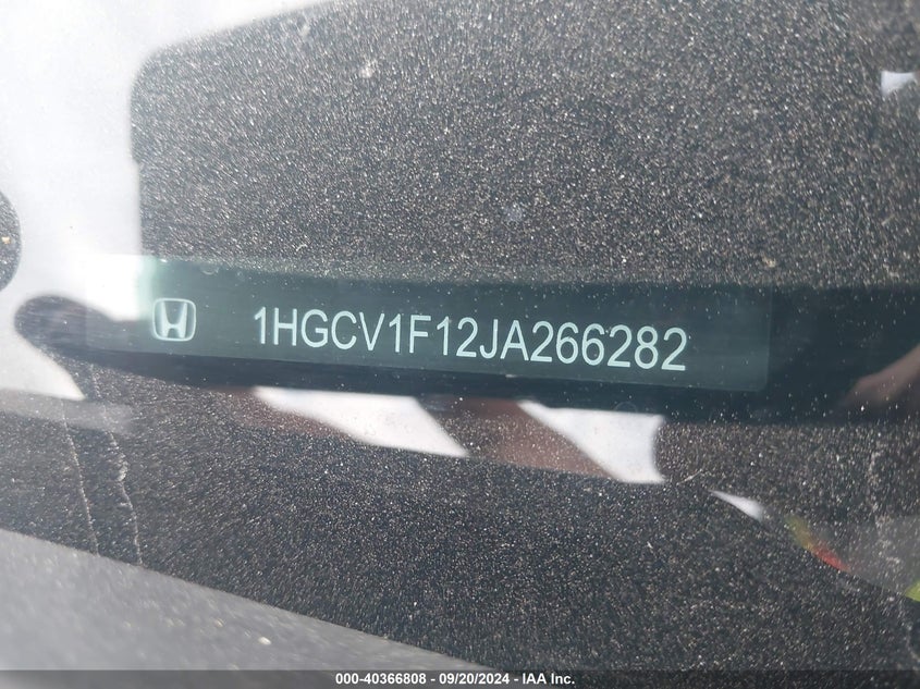 VIN 1HGCV1F12JA266282 2018 HONDA ACCORD LX