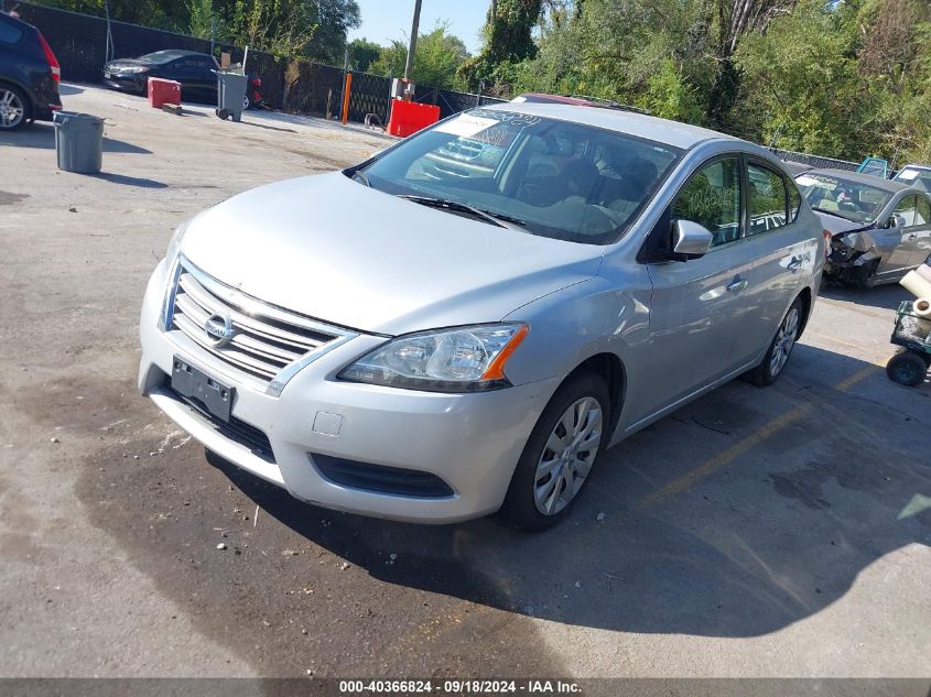 2013 Nissan Sentra Sv VIN: 3N1AB7AP4DL694285 Lot: 40366824