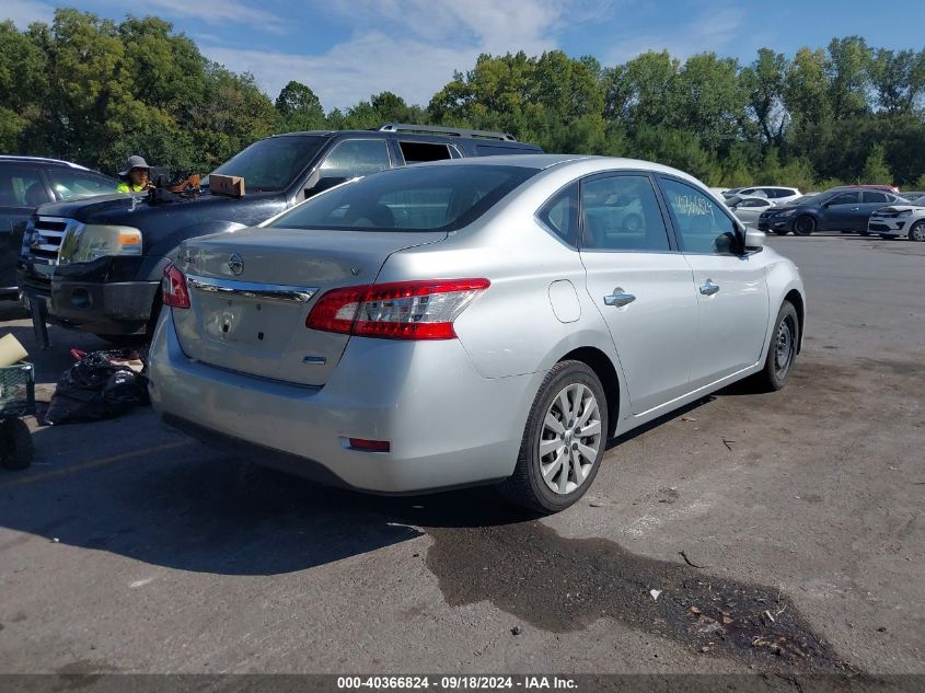 2013 Nissan Sentra Sv VIN: 3N1AB7AP4DL694285 Lot: 40366824