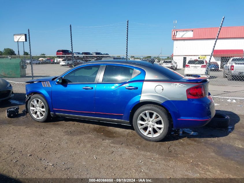 2012 Dodge Avenger R/T VIN: 1C3CDZBGXCN291246 Lot: 40366858