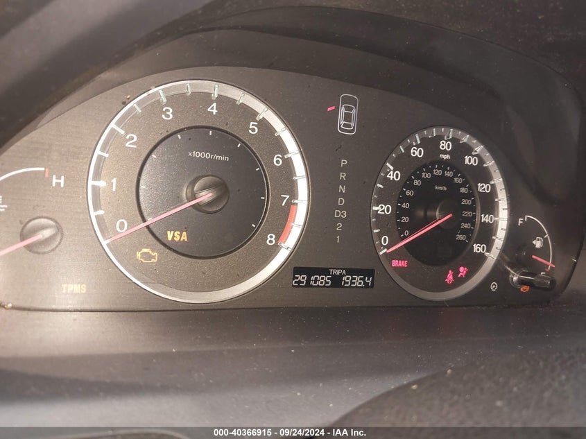 2009 Honda Accord 2.4 Ex-L VIN: 1HGCP26829A172346 Lot: 40366915