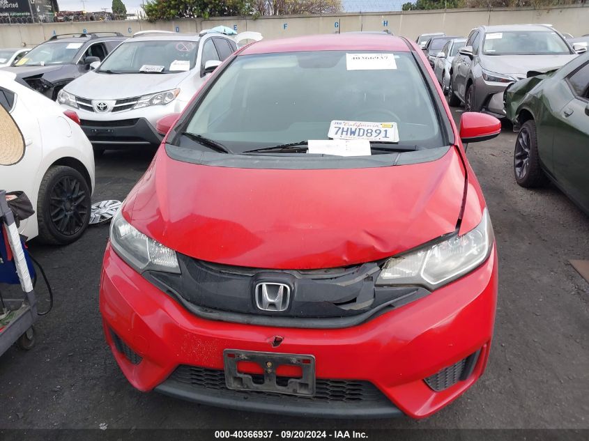 2015 Honda Fit Lx VIN: 3HGGK5H50FM758126 Lot: 40366937