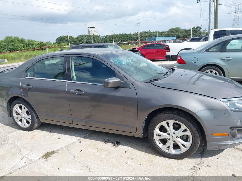 2012 Ford Fusion Se VIN: 3FAHP0HA1CR288407 Lot: 40366955