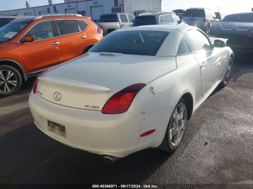 2005 Lexus Sc 430 VIN: JTHFN48Y850064001 Lot: 40366971