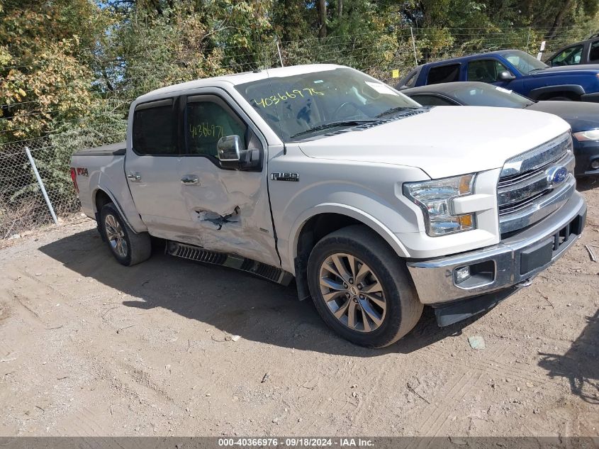 2017 FORD F-150 LARIAT - 1FTEW1EP6HFB08261