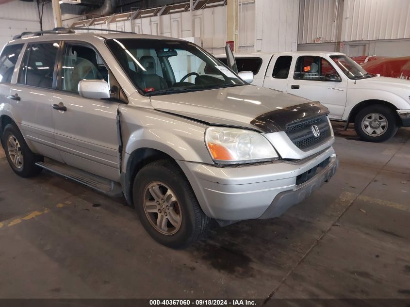 2005 Honda Pilot Ex-L VIN: 2HKYF187X5H565651 Lot: 40367060