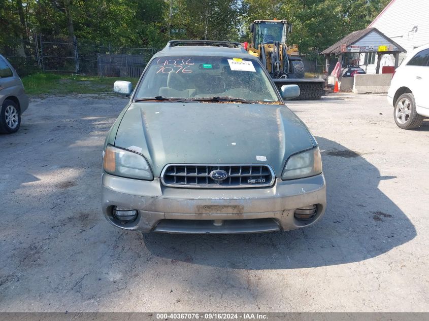 2004 Subaru Outback H6-3.0 W/35Th Anniversary Edition VIN: 4S3BH815647645999 Lot: 40367076