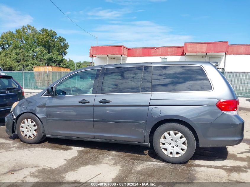 2010 Honda Odyssey Lx VIN: 5FNRL3H26AB110205 Lot: 40367088