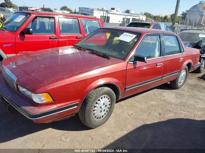 1991 Buick Century Limited VIN: 3G4AL54N7MS605660 Lot: 40367163