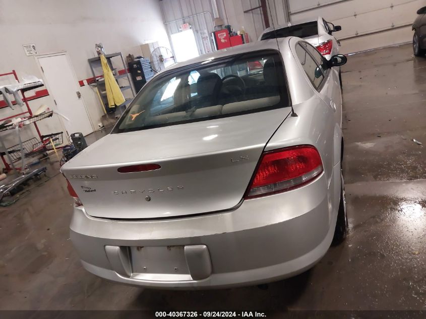 2003 Chrysler Sebring Lx VIN: 1C3EL46X03N540954 Lot: 40367326