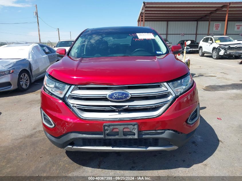 2016 Ford Edge Titanium VIN: 2FMPK3K87GBC42124 Lot: 40367355