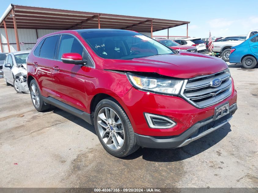 2016 Ford Edge Titanium VIN: 2FMPK3K87GBC42124 Lot: 40367355