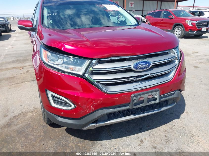 2016 Ford Edge Titanium VIN: 2FMPK3K87GBC42124 Lot: 40367355