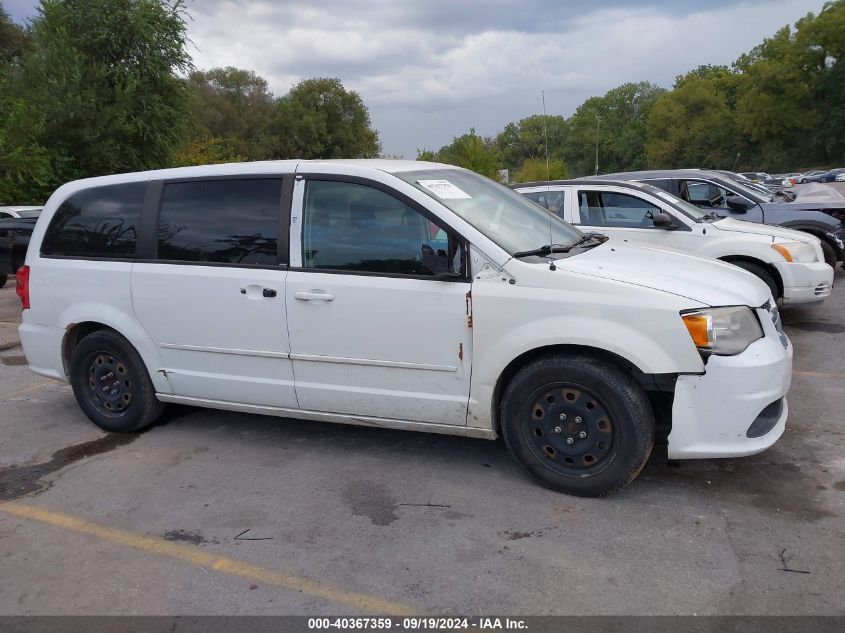 2014 Dodge Grand Caravan Se VIN: 2C4RDGBG5ER163030 Lot: 40367359