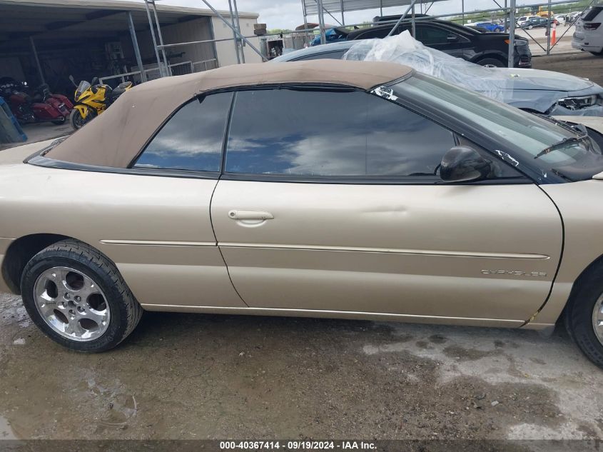 1999 Chrysler Sebring Jxi VIN: 3C3EL55H0XT205070 Lot: 40367414