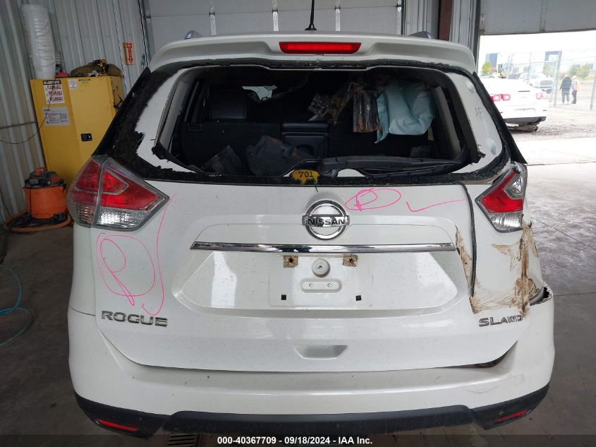 2016 Nissan Rogue Sl VIN: 5N1AT2MV2GC862489 Lot: 40367709