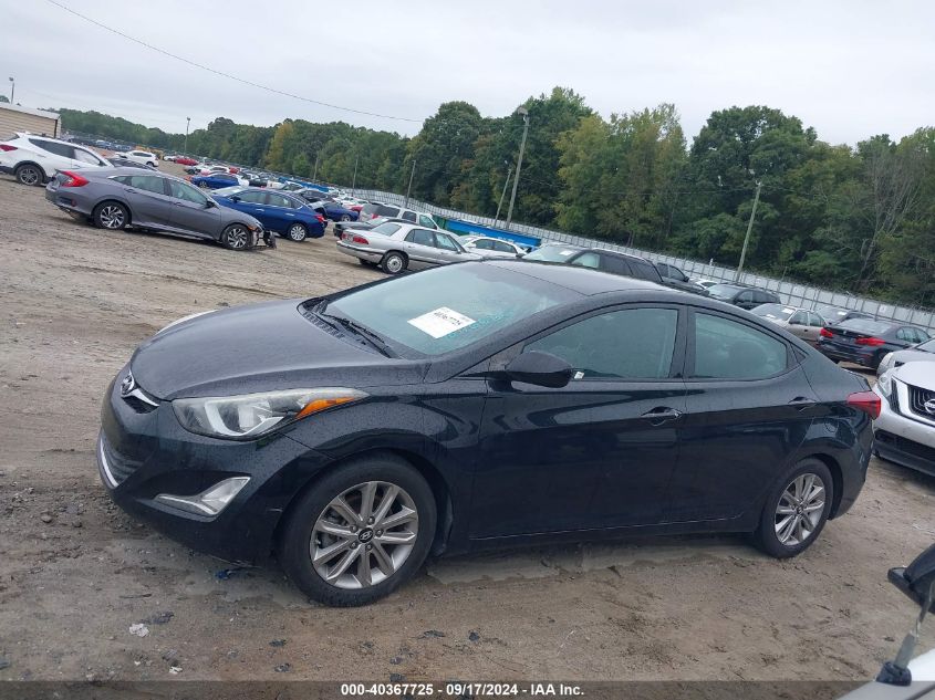 2014 Hyundai Elantra Se VIN: 5NPDH4AE5EH495544 Lot: 40367725