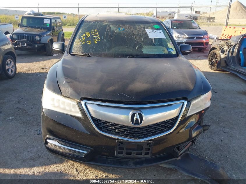 2014 Acura Mdx VIN: 5FRYD3H26EB007198 Lot: 40367754